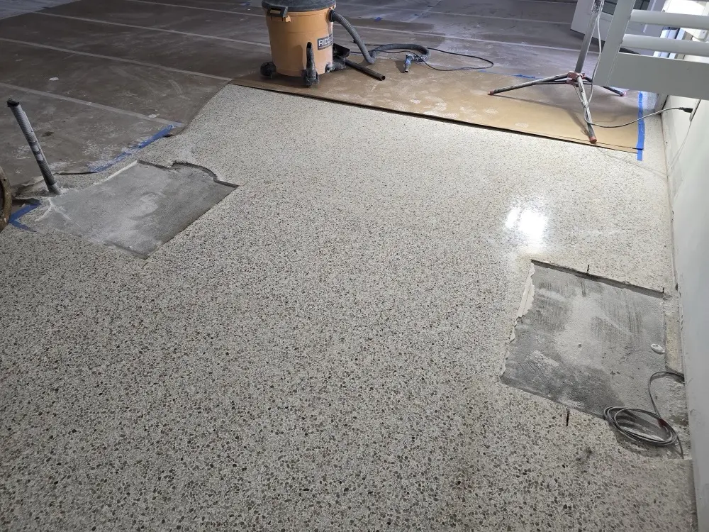 Terrazzo repair after