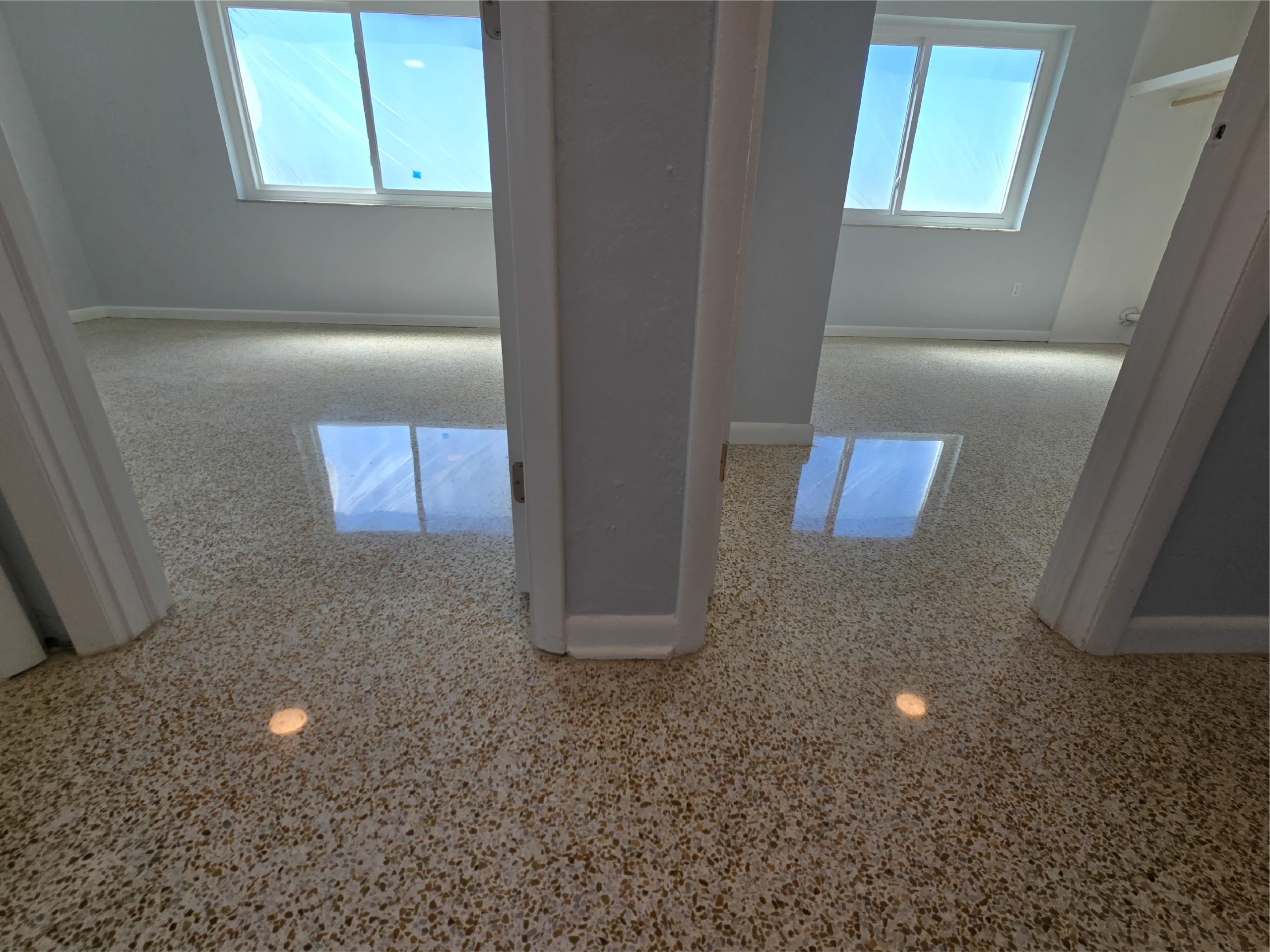 Polished Terrazzo work by Classic Terrazzo and Marble