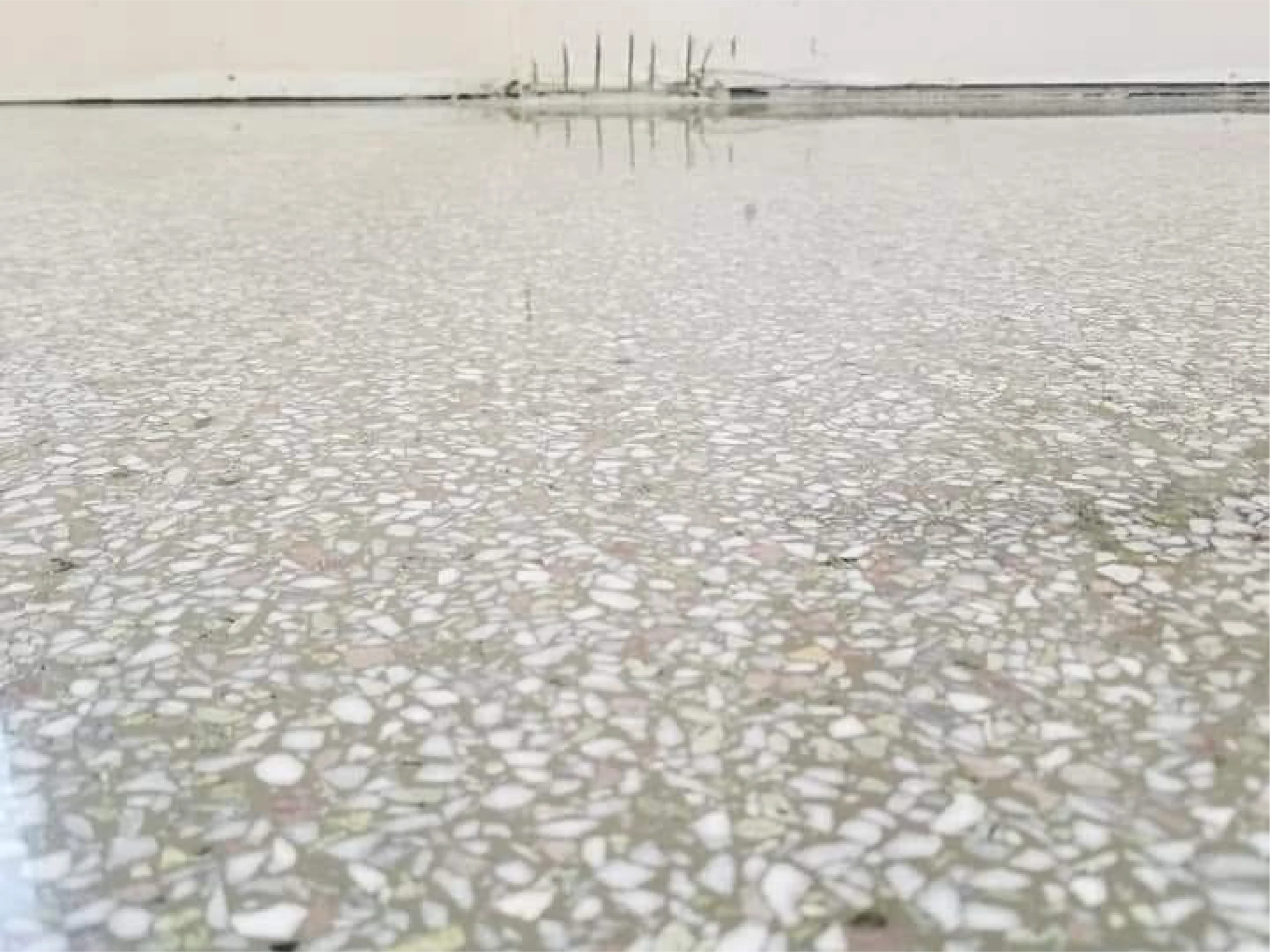 Close up of seamless Terrazzo restoration